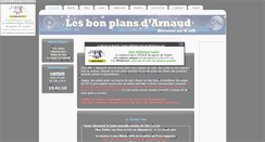 Desktop Screenshot of lesbonplansarnaud.com